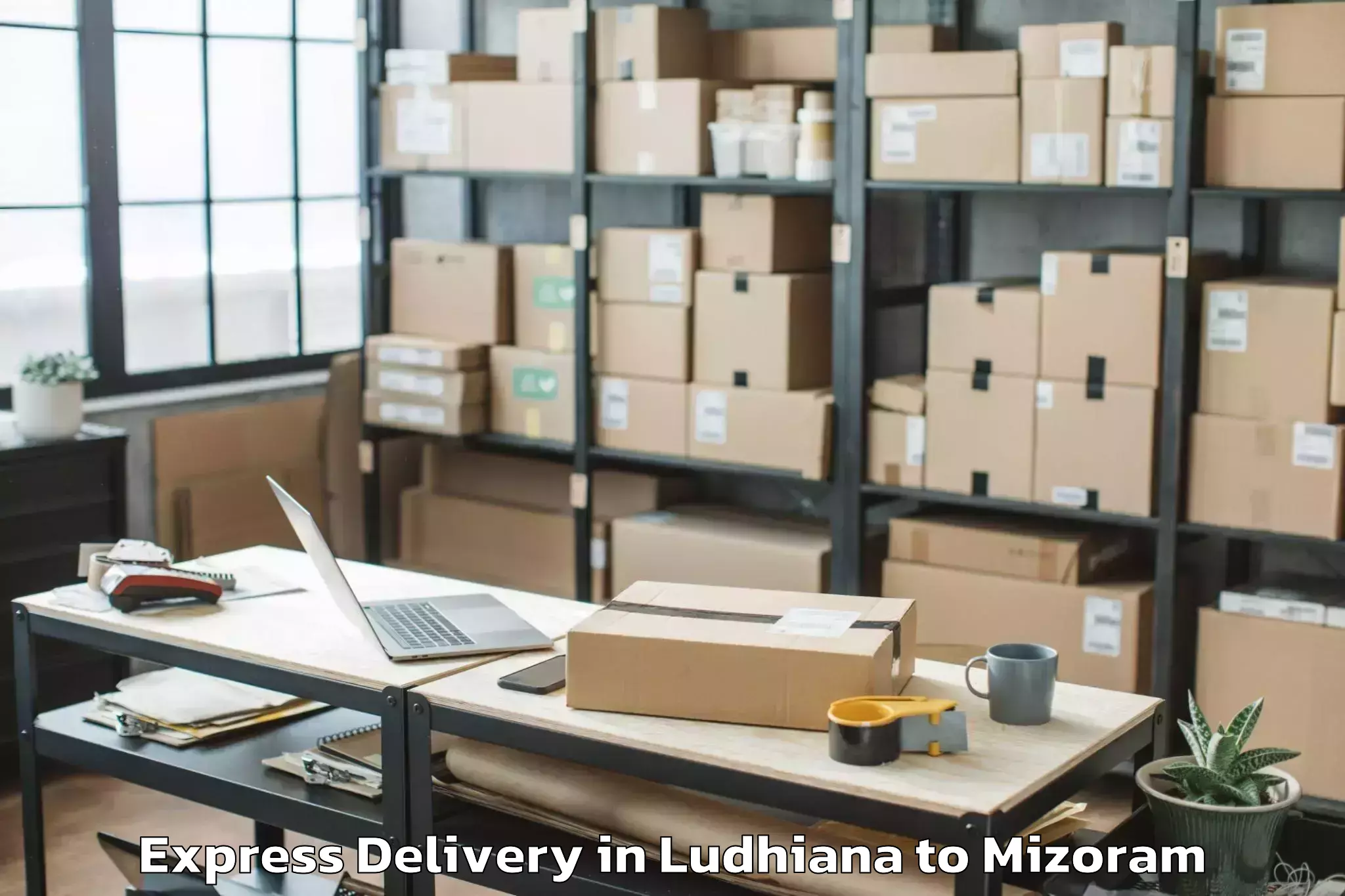 Discover Ludhiana to Serchhip Express Delivery